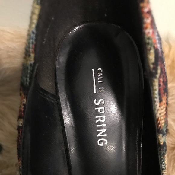 Call it Spring - Tapestry Platform Stilettos- Sz 8 - Picture 6 of 6